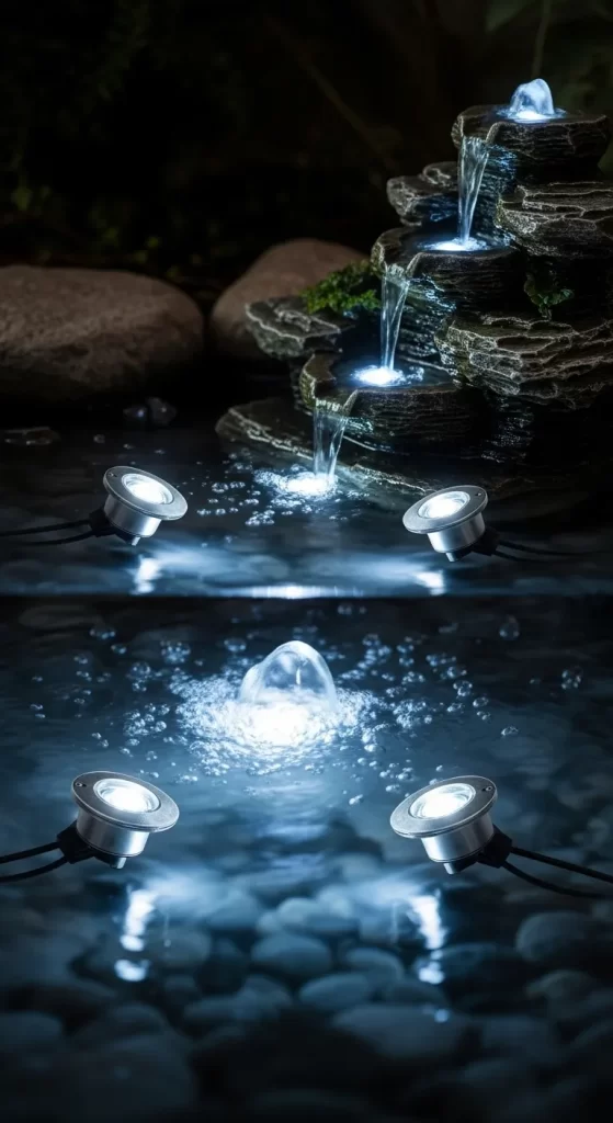 The Illuminated Water Cascade