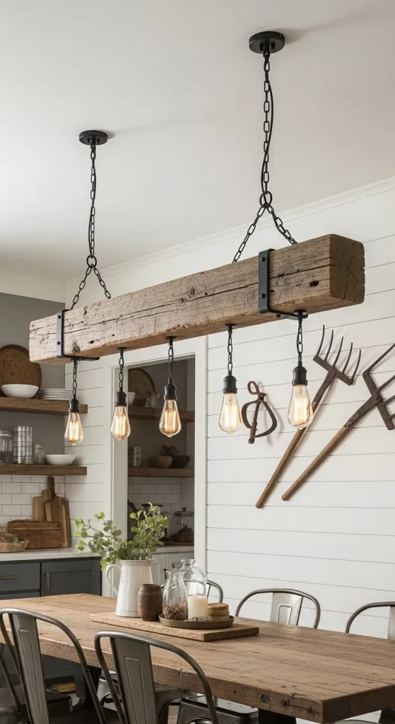 The Reclaimed Beam Chandelier
