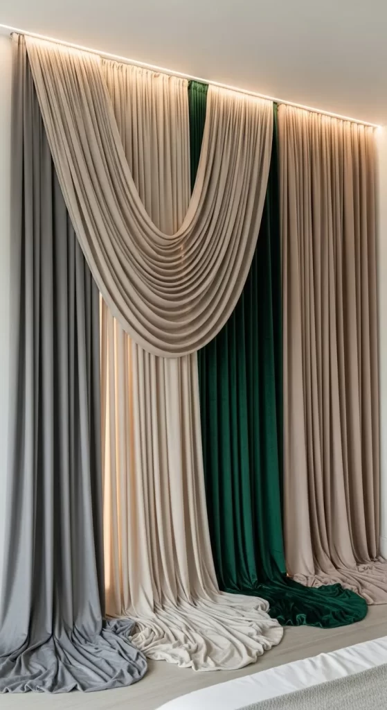 The Cascading Draped Elegance