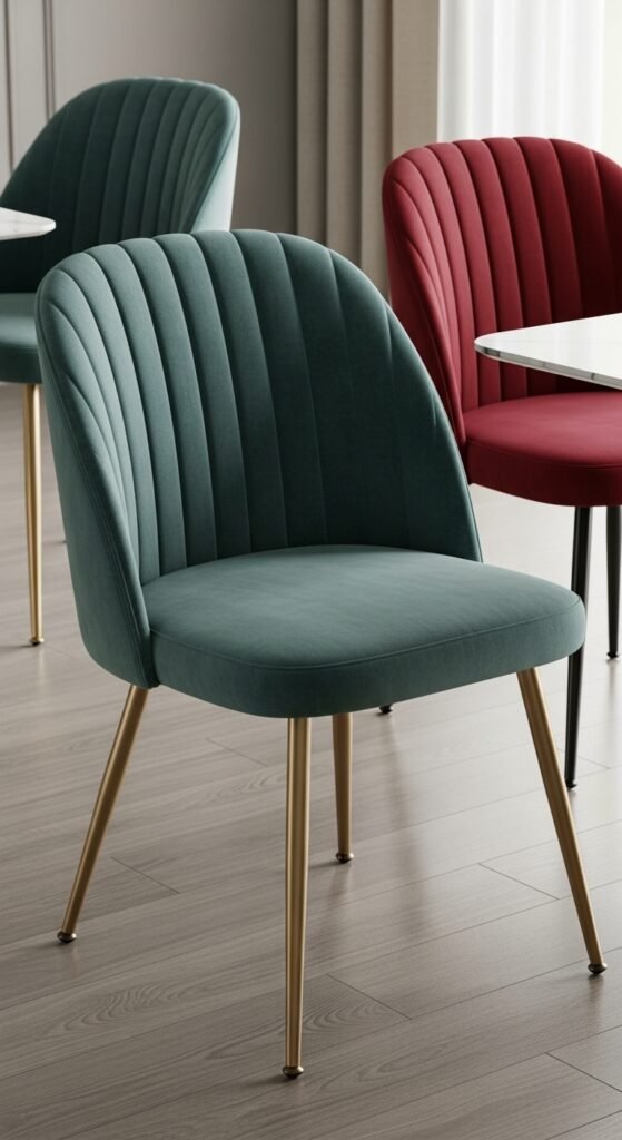The Fluted Velvet Glamour Chair