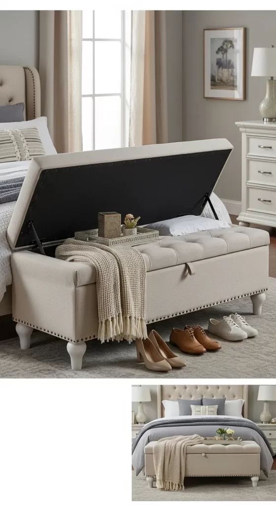 The Tufted Storage Ottoman