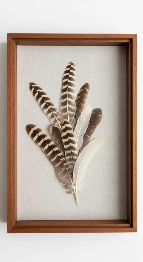 The Framed Feather Art