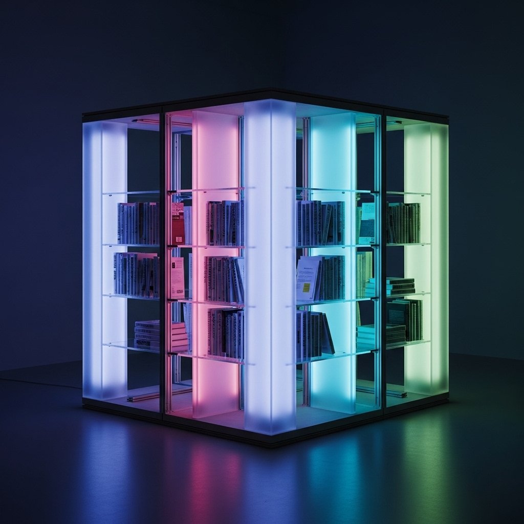 The Chromatic Light Book Tower