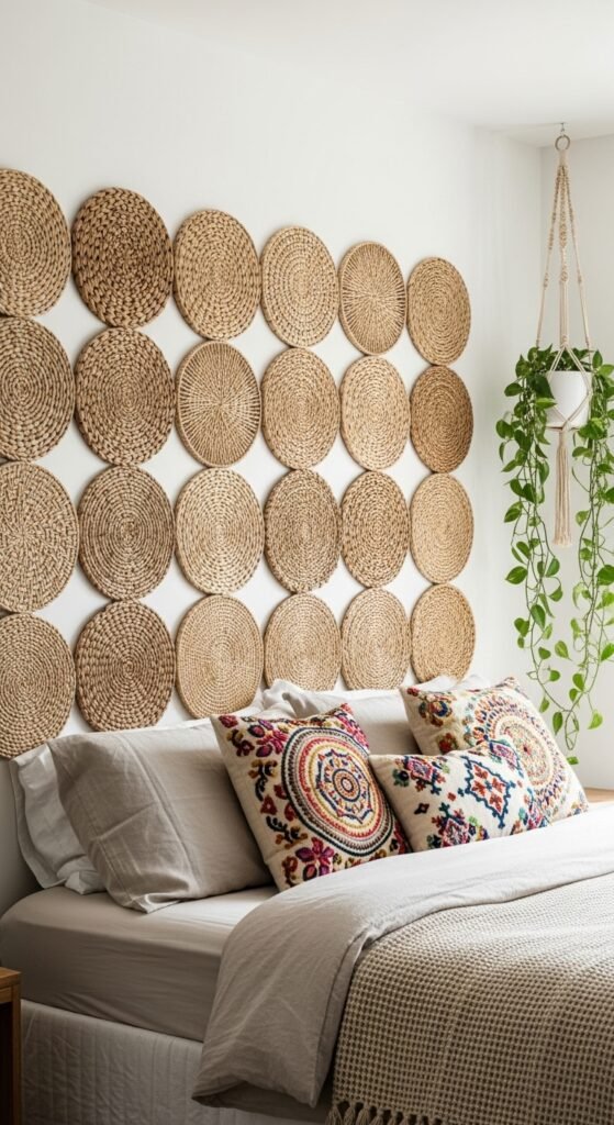 The Woven Basket Charger Headboard