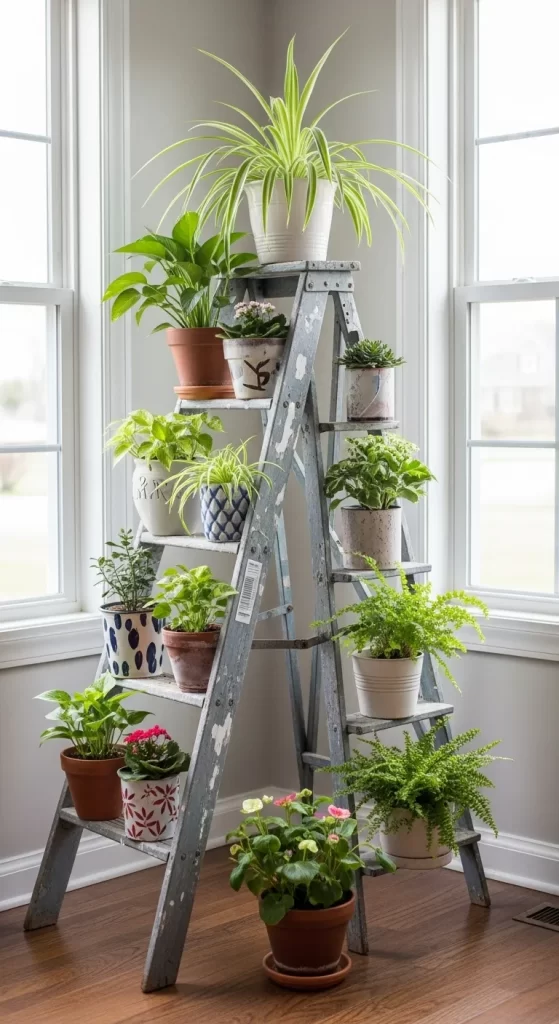 Ladder Plant Display