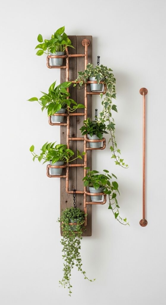 The Industrial Copper Ladder Garden