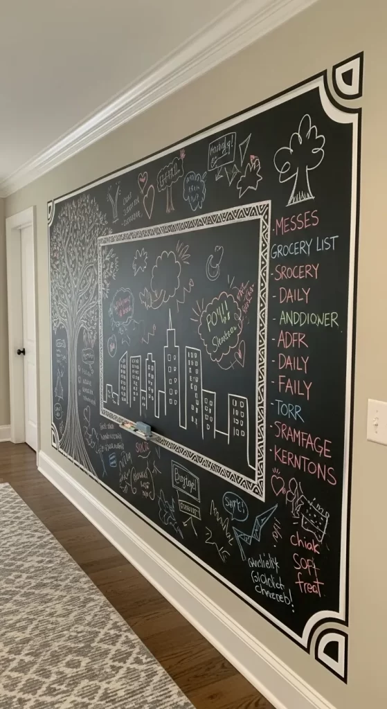 The Interactive Chalkboard Wall