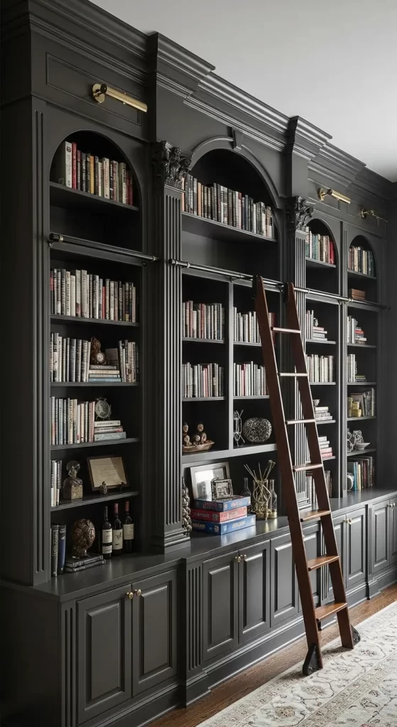 The Stately Charcoal Library
