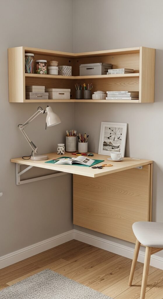 The Compact Fold-Away Corner Desk