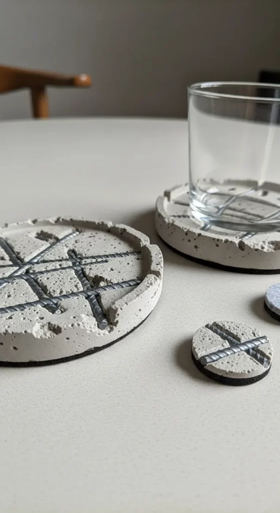 The Rebar-Imprint Coasters