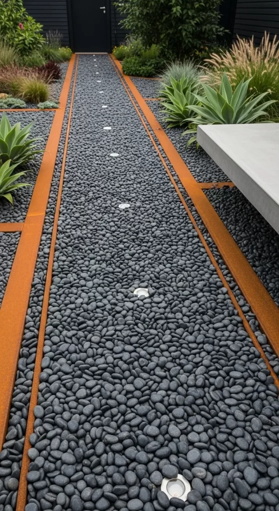 The Corten & Pebble Runway