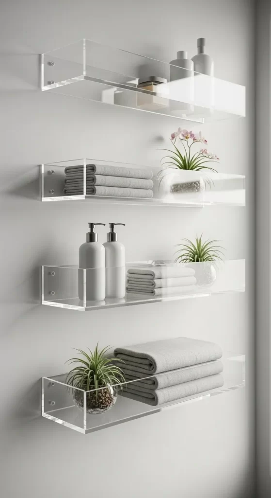 The Clear Floating Shelves