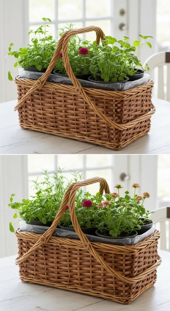 The Basket Herb Garden