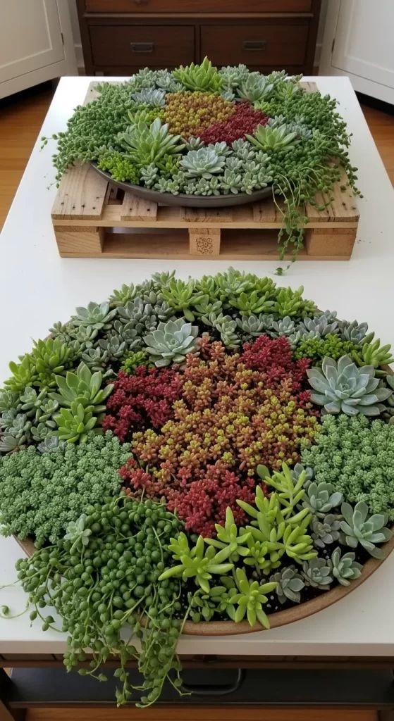 Succulent Mandala Centerpiece