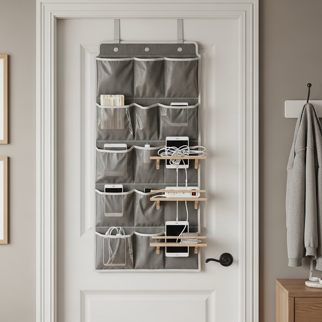 The Over-the-Door Charging Organizer