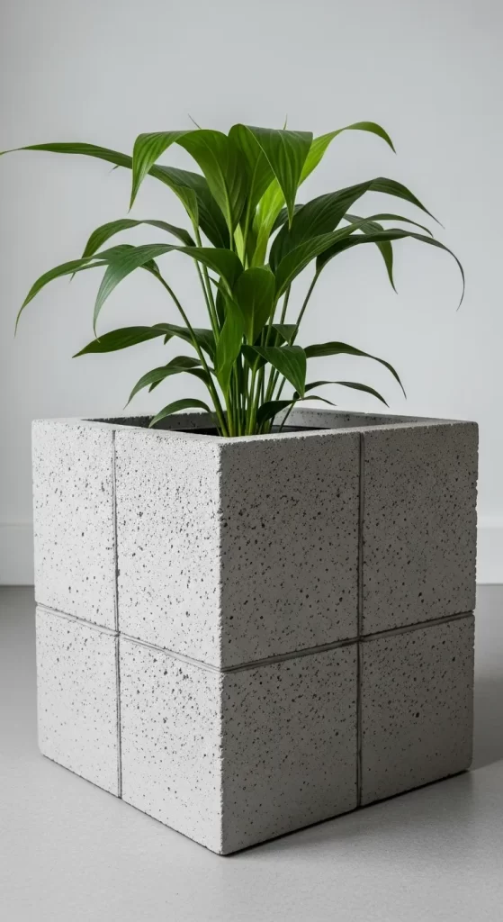 The Modular Concrete Planter