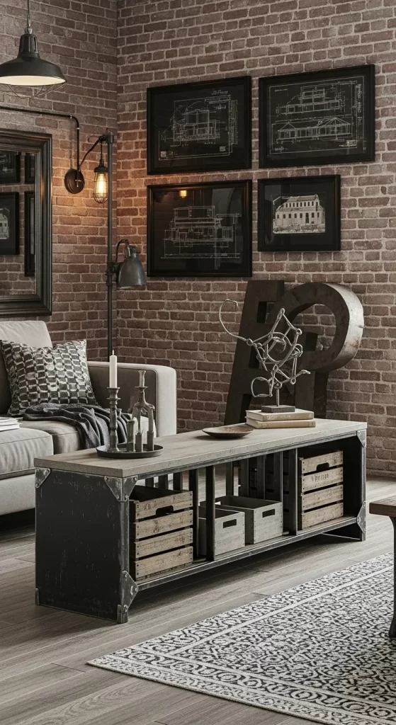 The Industrial Coffee Table Bench
