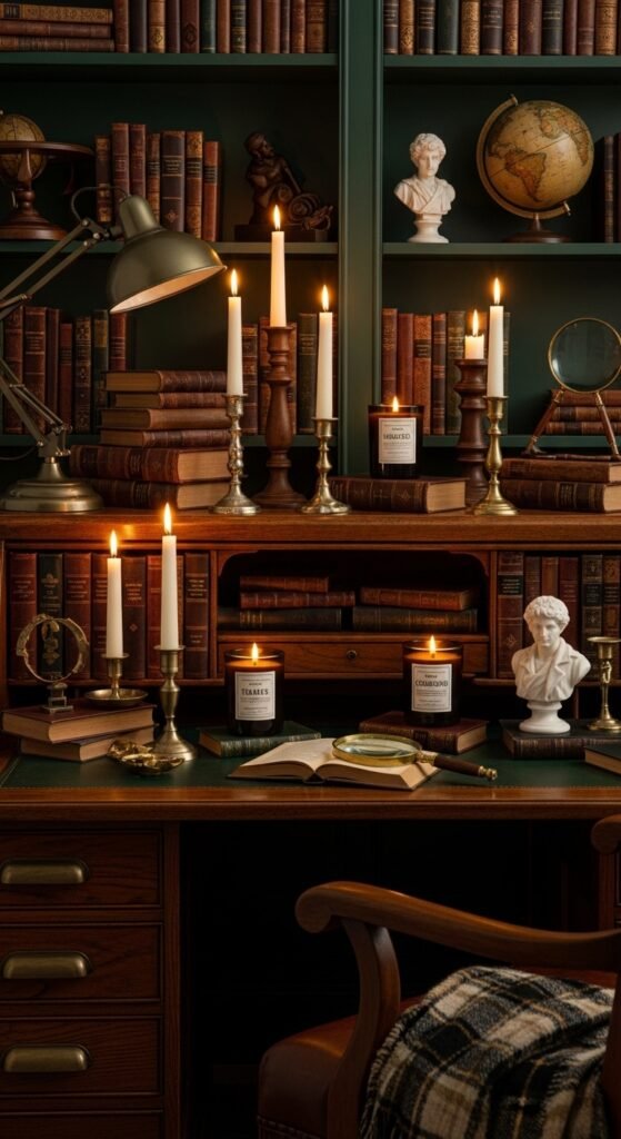 Timeless Library Candlelight