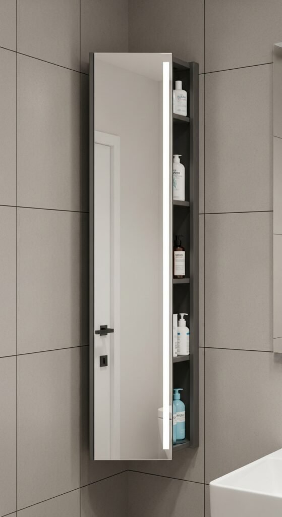 The Sleek Corner Medicine Cabinet