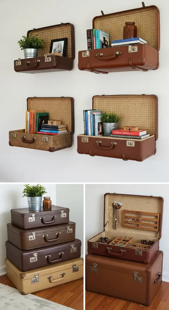 The Suspended Suitcase Shelves
