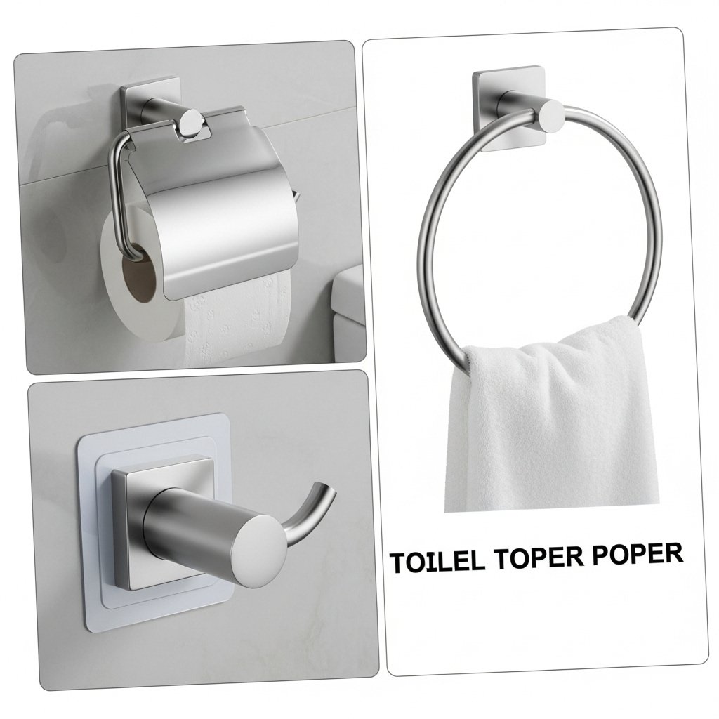 Self-Adhesive Bathroom Hardware