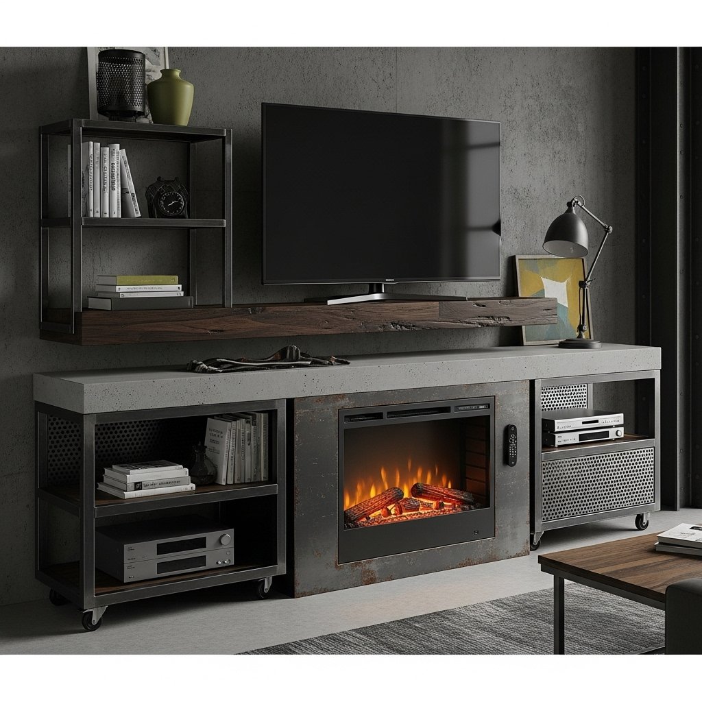 The Urban Loft Fireplace Console