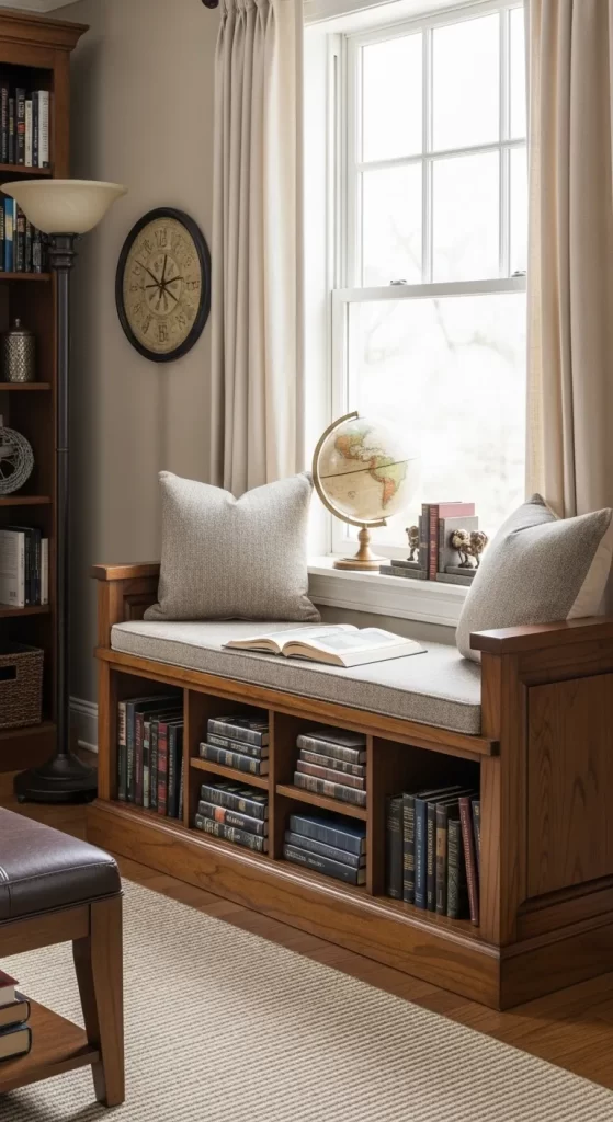 The Scholar's Window Seat Bench