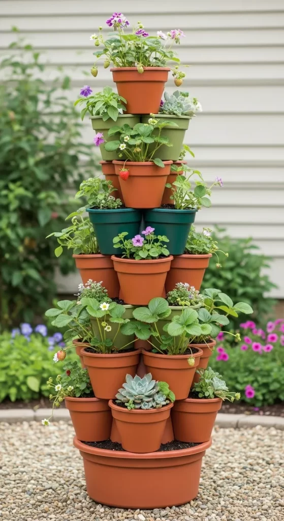The Strawberry Tower Planter