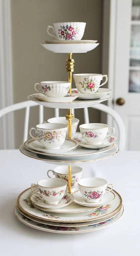 The Tiered Teacup Display