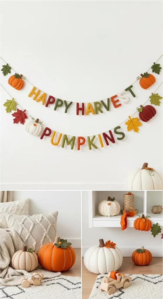 The Cozy "Happy Harvest Pumpkins" Garland