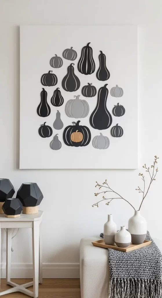 The Modern Monochrome Pumpkin Art