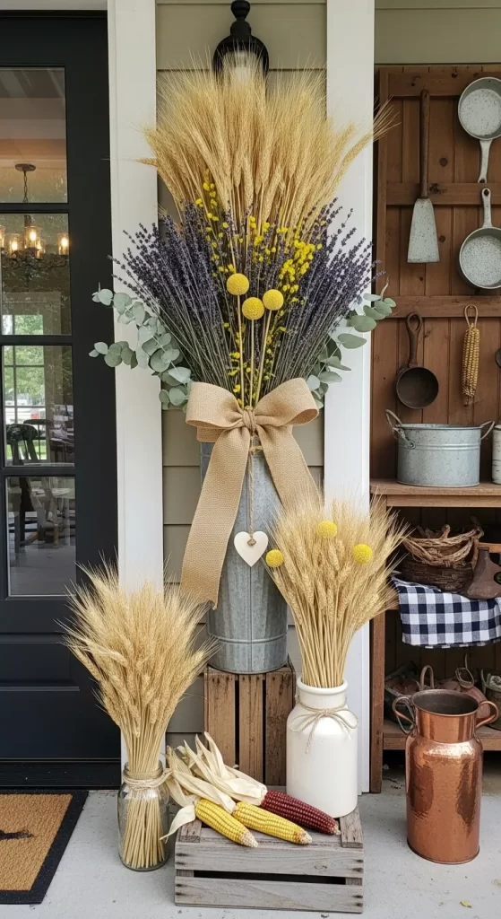 Rustic Farmhouse Porch Display