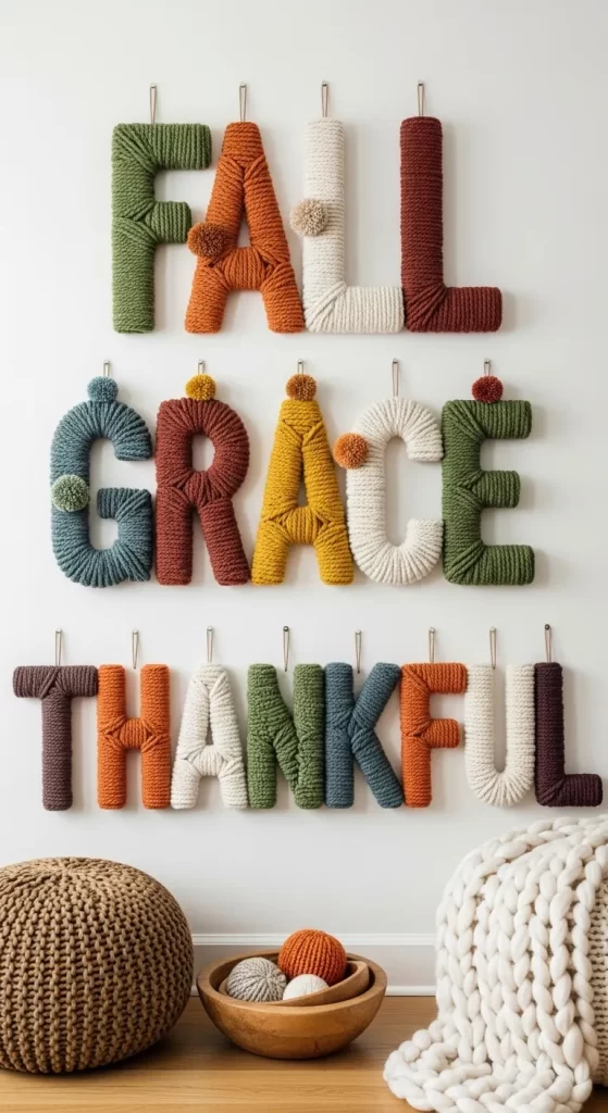 The Yarn-Wrapped Fall Sayings