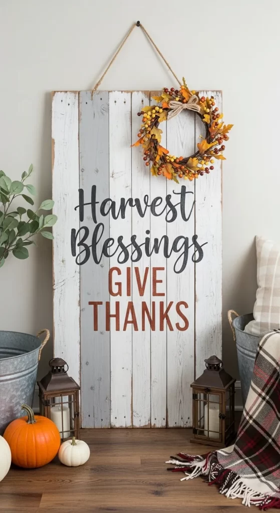 The Pallet Sign of Harvest Blessings