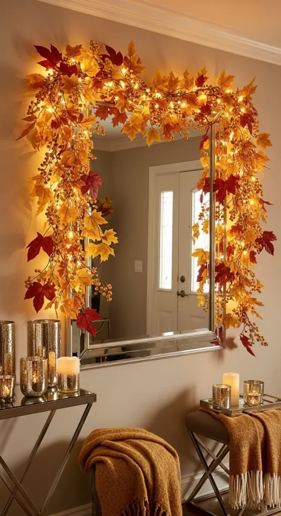 The Luminous Leafy Mirror Garland