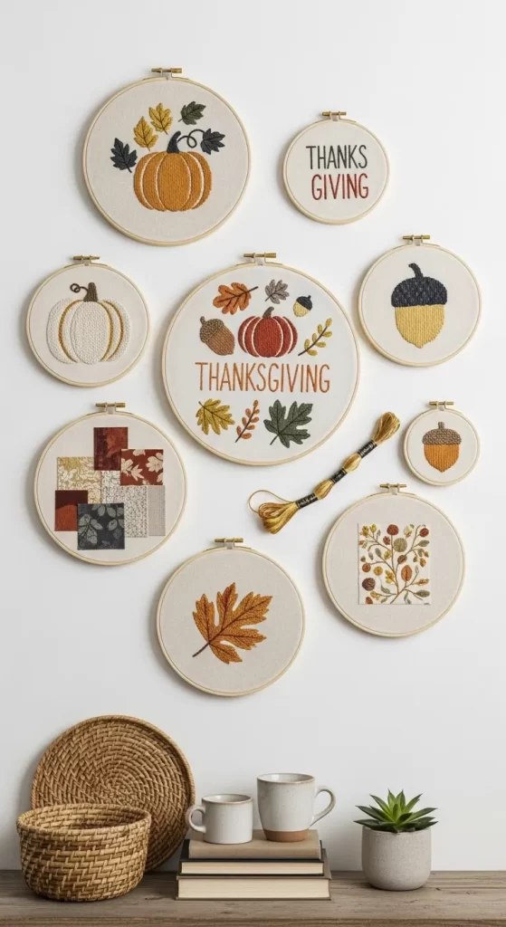 The Embroidered Harvest Hoop Art Collection