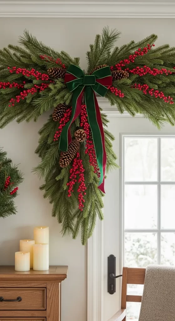 The Festive Evergreen and Berry Swag