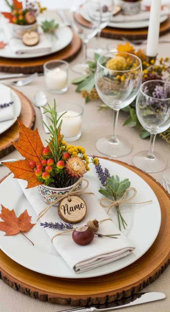 Charming Autumn Place Setting