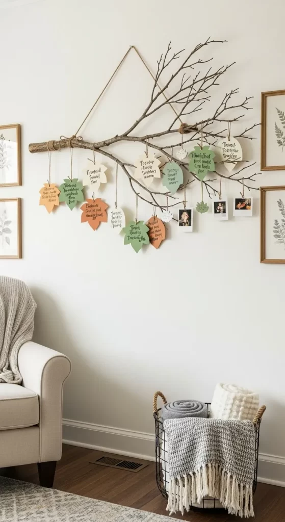 The Gratitude Tree Branch Display