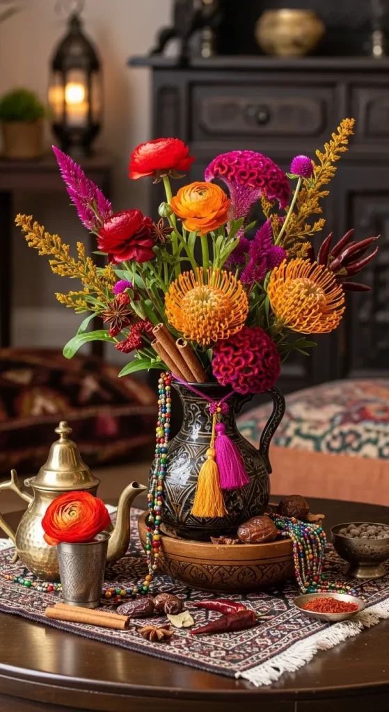 Exotic Jewel-Toned Spice Bloom