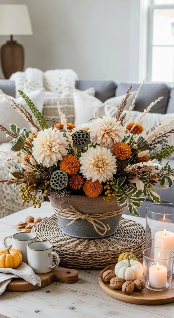 Cozy Autumn Coffee Table Harvest