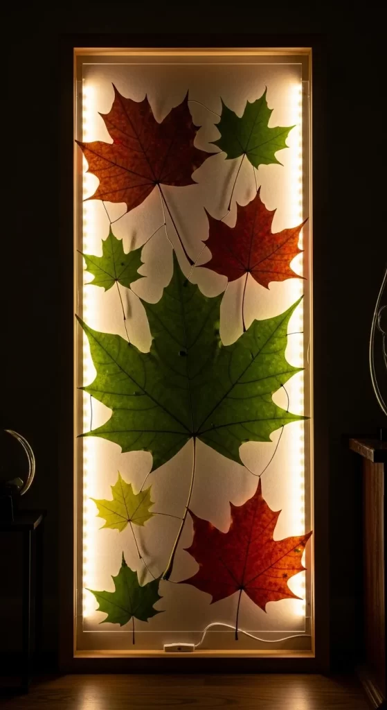 The Illuminated Leaf Shadow Box