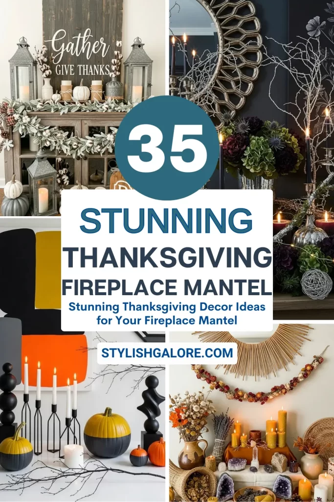 Thanksgiving Mantel Decor