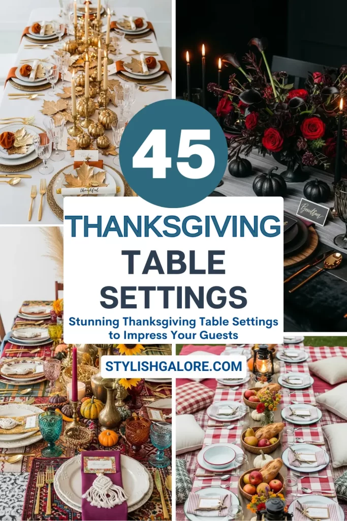 Thanksgiving Table Settings