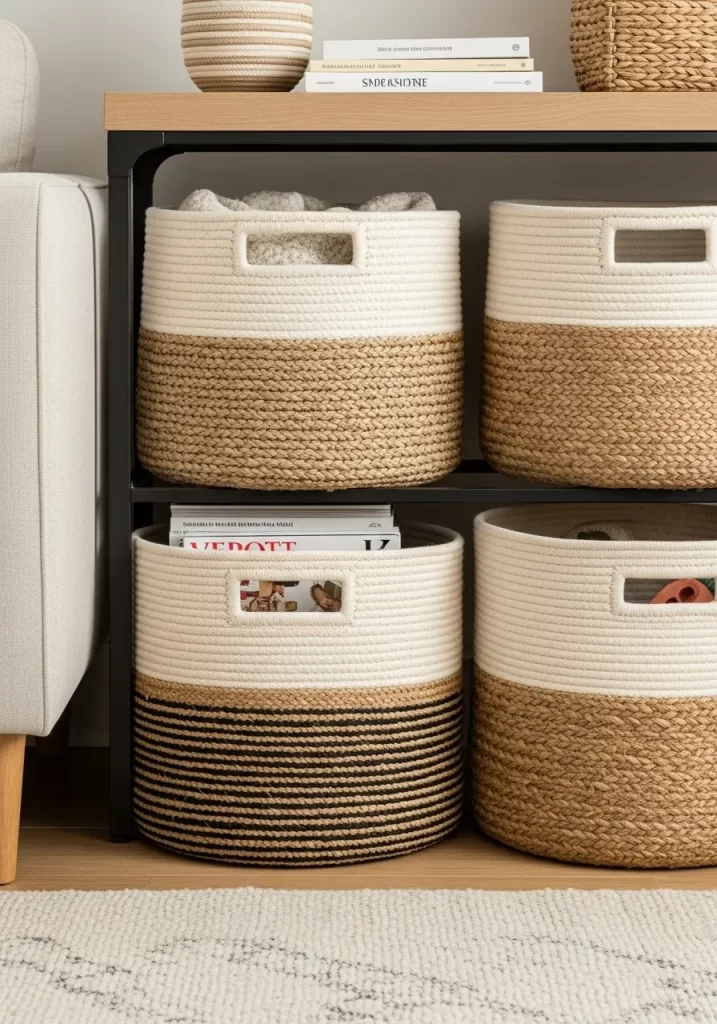 The Textured Storage Baskets