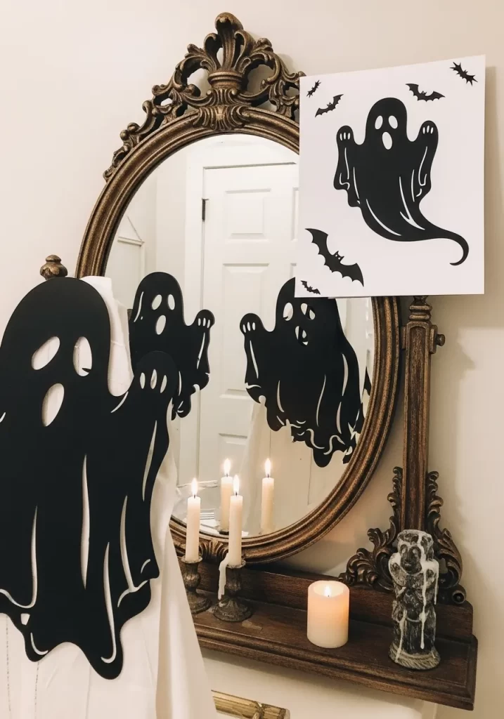 Spooky Chic Mirror Decor