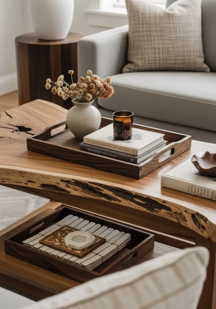Rustic Coffee Table Styling