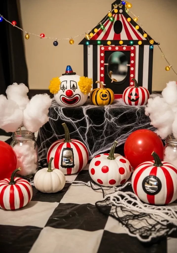 Creepy Clown Carnival Pumpkins