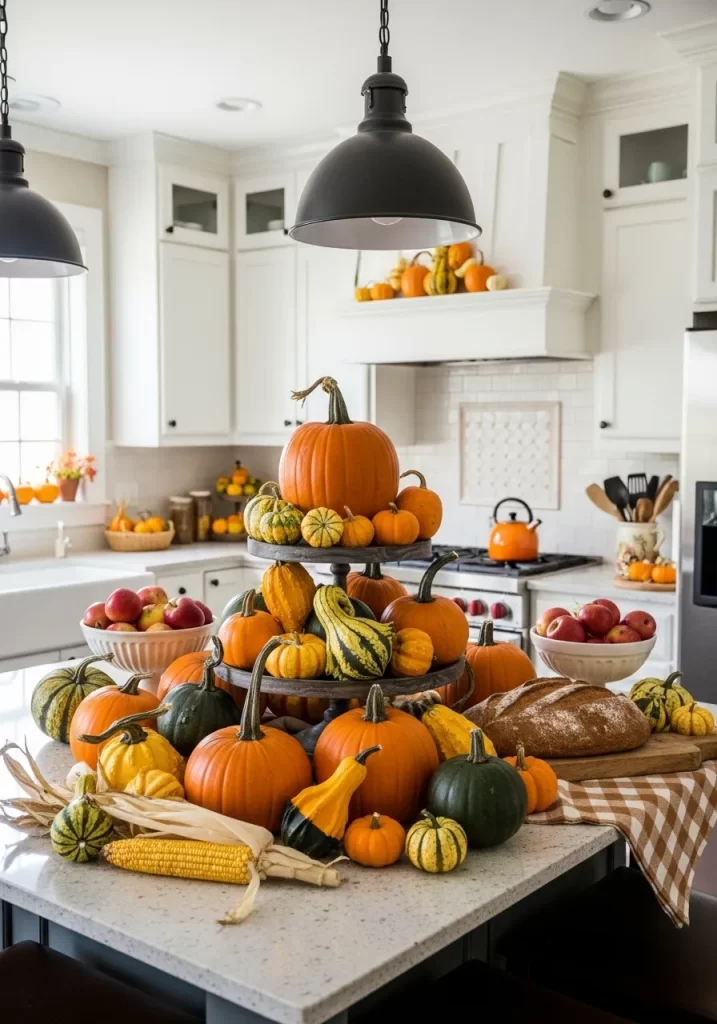 Abundant Autumn Kitchen Counter