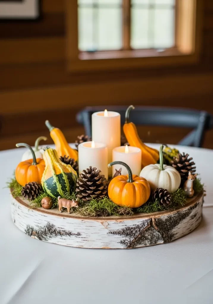 Rustic Birch Centerpiece